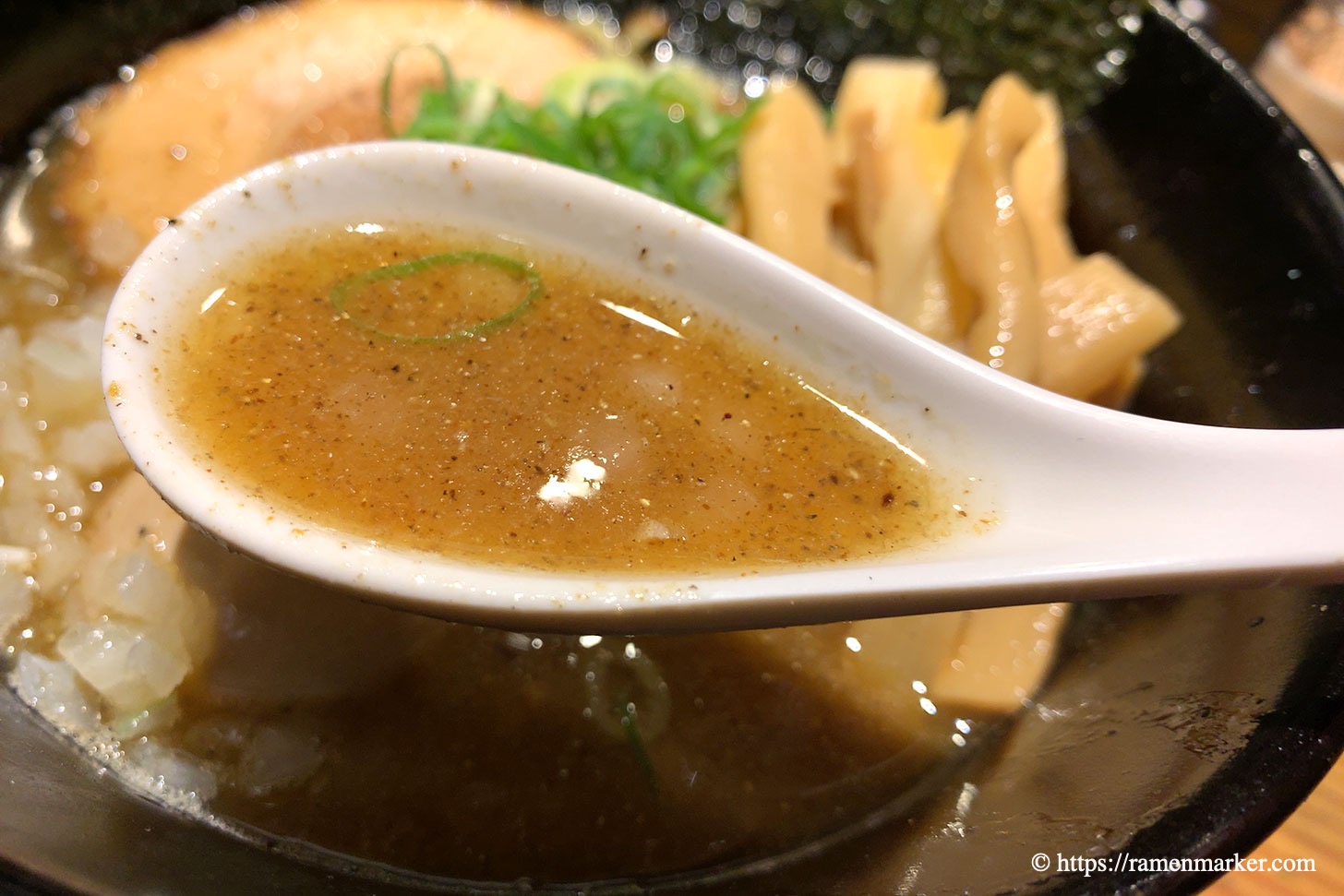 焼き煮干しラーメン スープ