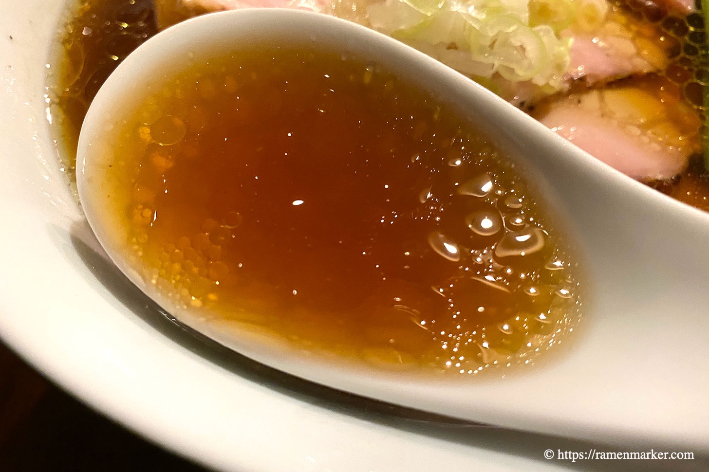 らぁめん鴇（とき）特製醤油ラーメン スープ